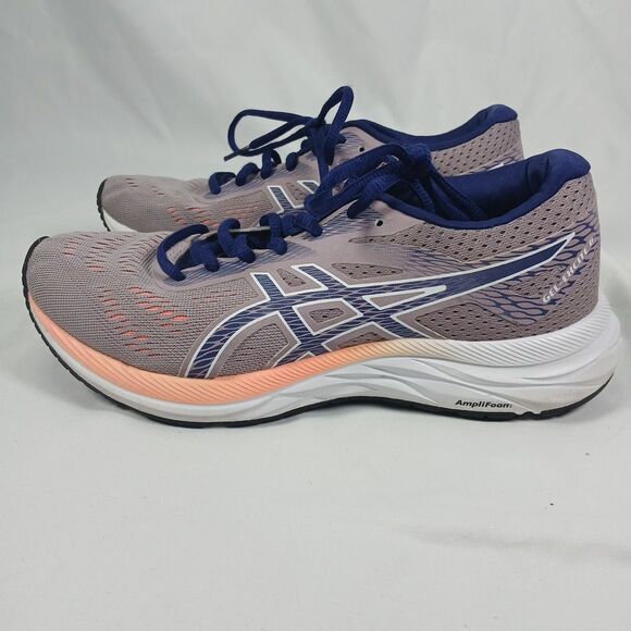 ASICS Running Shoes Women’s US 6 EU 37 Purple Grey Coral Lightweight Trainers - Picture 2 of 12